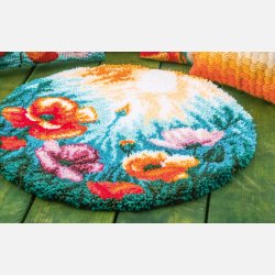 Ryat�ppe blomster (stor)