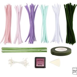 Chenilleblomster DIY kit buket